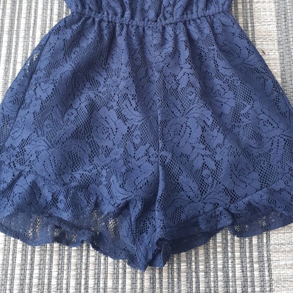 Abercrombie Navy Lace Romper - Picture 6 of 8